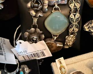 Sterling Ammonite Bracelet