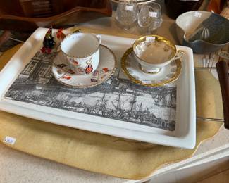 Serving Trays, Tea Cup Sets