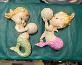 Vintage Napco Mermaids