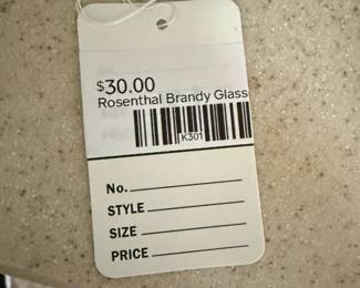 Rosenthal Brandy Glasses