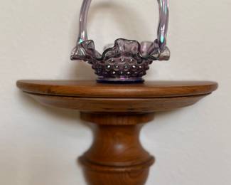 Carnival glass Basket