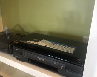 VHS and DVD players