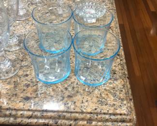 blue tumblers