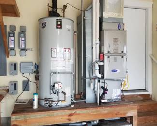 Bradford White 75 gallon GAS hot water heater; HVAC