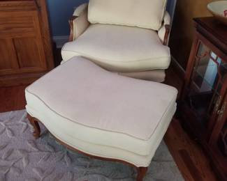 Ethan Allen arm chair - two available; one matching ottoman