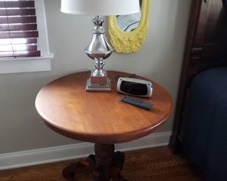 Accent table; table lamp - two available