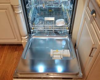 Miele dishwasher with stainless steel interior
