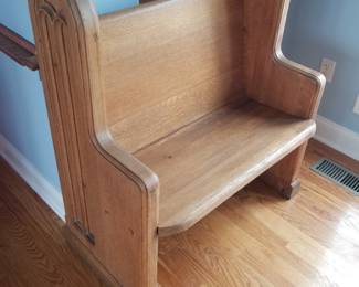 Church pew for two