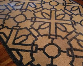 Contemporary foyer rug