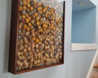 Champagne cork shadowbox