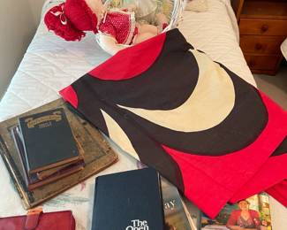 Red/black fabric panel is 1960s from Finland - so fun!
