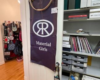 This sign is NOT FOR SALE, but Material Girls, come visit and shop! Y'all will get the sign after the sale!