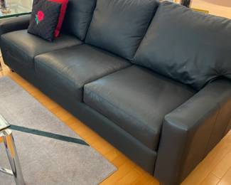 Pebbled leather sofa and chair. Extremely comfortable to tv, reading or a great nap!