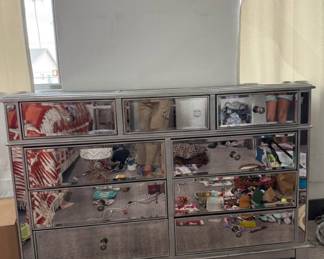 Mirrored dresser $100