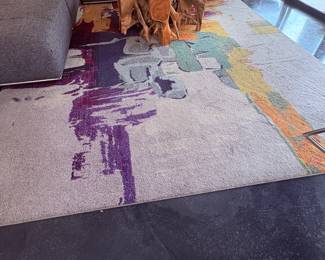 Large modern area rug - $40
