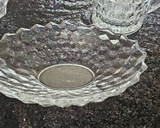 Fostoria American Optic Clear Glass Serving Bowl