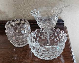 fostoria American Clear Bon Bon Bowls