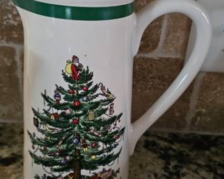 Spode Christmas Tree 7" Pitcher Made for Teleflora