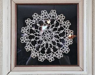 Vintage Framed Doilie
