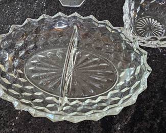 Fostoria American Divided 10 Inch Oval Bowl