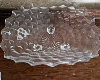 Fostoria American 3 Toed Tricorner Bowl