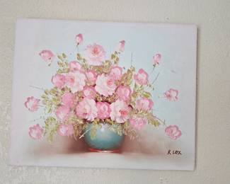 Signed Oil Painting by R Lox