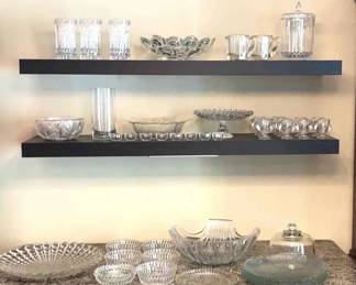 Glass Platter, Plates, Bowls, Glasses, And More