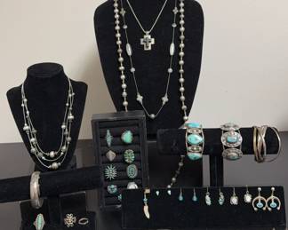Southwest Collection with Sterling, 925 and Mexico Silver