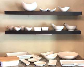 White Serving Platters Casserole Dishes , Bowls