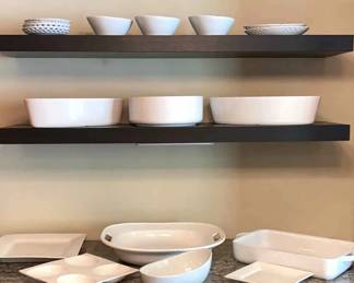 White Platters, Bowls, Plates