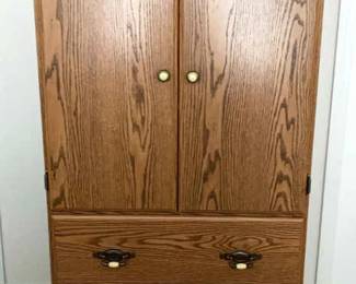 Wood Storage Cabinet Armoire