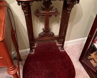 Antique Prayer Chair