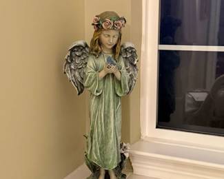 Standing Angel with Bird