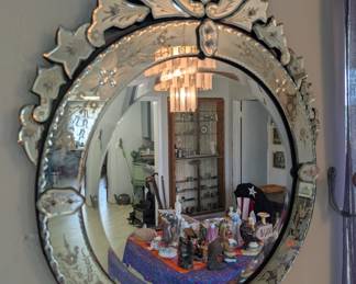 Venetian Heart Etched Glass