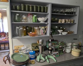 Antique Glassware and Kitchen Appliances