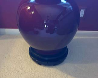 SF180Beautiful Red Large Vase With Stand