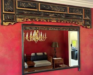 SF156VChinese Architectural Archway And Framed Mirror