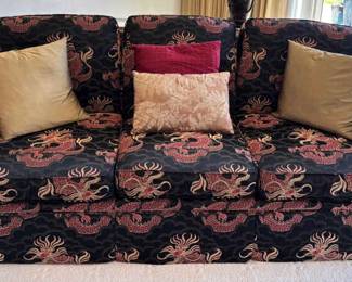 SF170Satin Upholstered Asianstyle Sofa