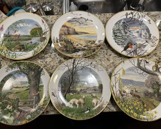 Peter Banett Franklin Porcelain plates
