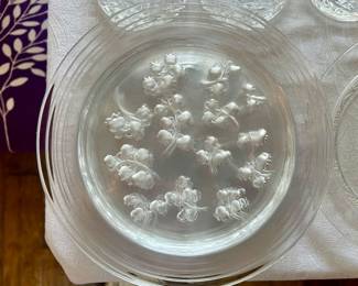 Lalique "Lily of the Valley" plates (6)