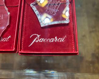 Baccarat ornaments