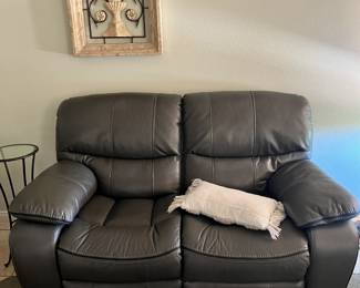 grey loveseat matches grey recliner
