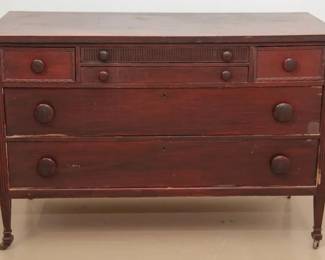 Mahogany 6-Drawer Dresser, Early 20th Century