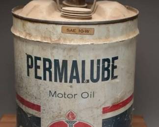 Vintage Permalube Motor Oil Can