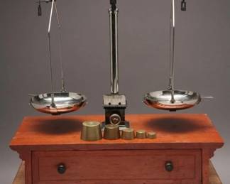 Vintage Portable Balance Beam Scale
