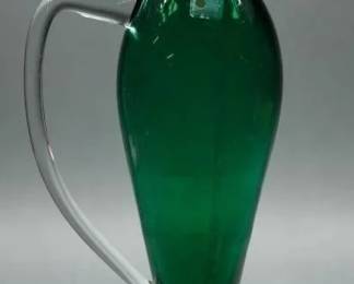 Blenko Emerald Green Glass Ewer