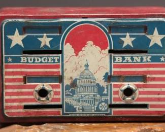 1940s Marx Metal Budget Bank