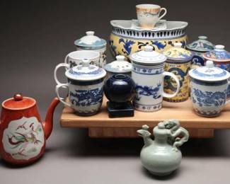 Vintage Chinese Porcelain Tea Set Collection