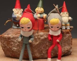 1970s Gnome & Pixie Elf Christmas Lot