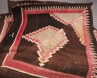 Antique Navajo Geometric Wool Weaving